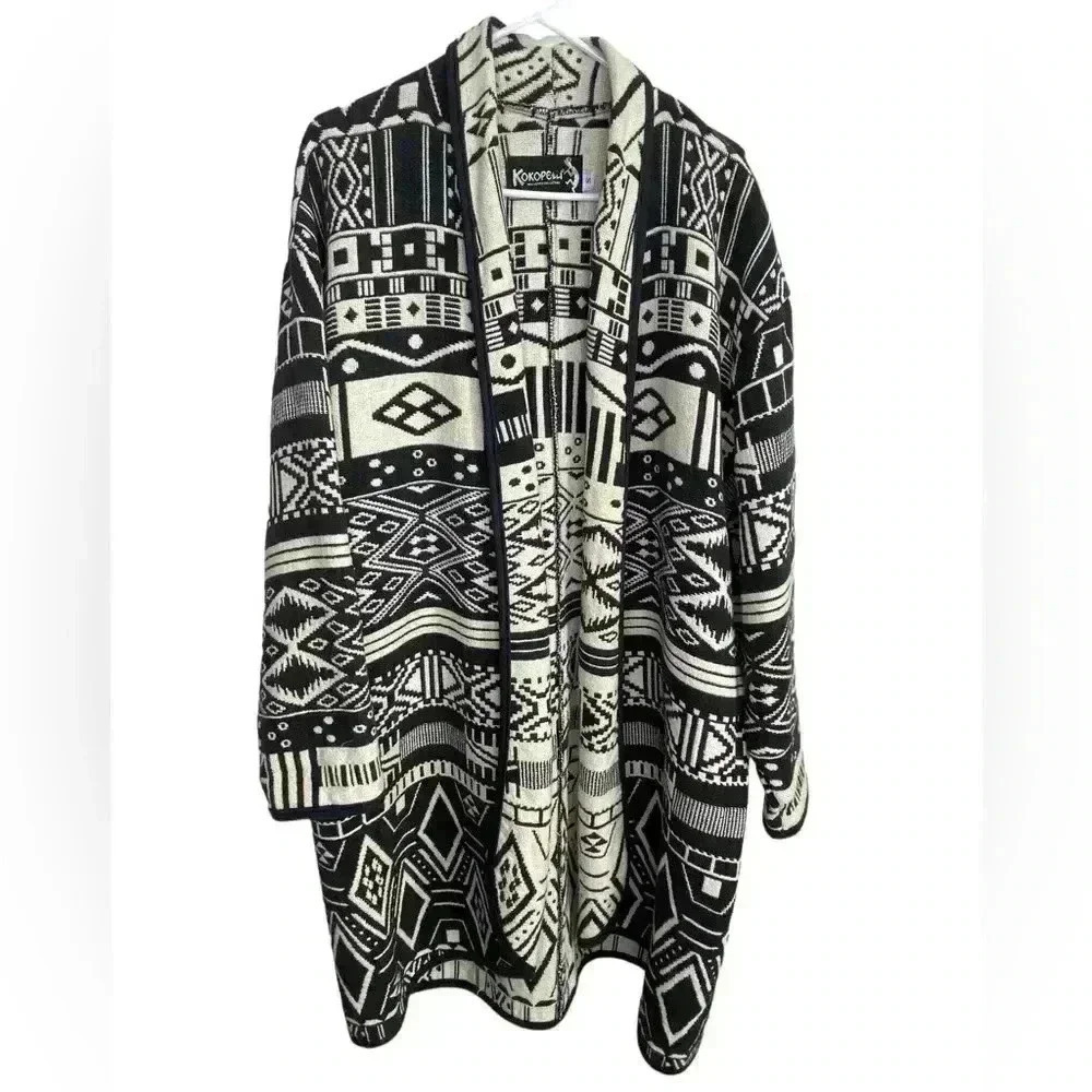 Kokopelli Vintage Southwestern Geometric Coat Size S